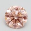 2.60 Ct. Fancy Intense Pink Round Lab Grown Diamond