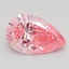 1.00 Ct. Fancy Vivid Pink Pear Lab Grown Diamond
