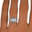 The Mallorca Ring, smallzoomed in top view on a hand