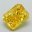 2.58 Ct. Fancy Vivid Yellow Radiant Lab Grown Diamond