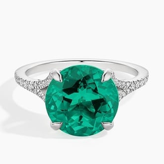 Rendezvous Lab Emerald and Diamond Cocktail Ring