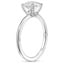 Platinum Petite Heritage Diamond Ring, smallside view
