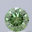 2.20 Ct. Fancy Vivid Green Round Lab Grown Diamond
