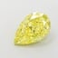 4.08 Ct. Fancy Vivid Yellow Pear Lab Grown Diamond