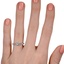 The Vanida Ring, smallzoomed in top view on a hand