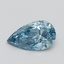 0.52 Ct. Fancy Vivid Blue Pear Lab Grown Diamond