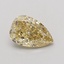 1.10 Ct. Fancy Yellow Pear Lab Grown Diamond