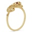 The Dacie Ring, smalltop view on a hand