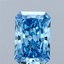 1.58 Ct. Fancy Vivid Blue Radiant Lab Grown Diamond