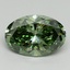 2.11 Ct. Fancy Vivid Green Oval Lab Grown Diamond