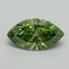 0.50 Ct. Fancy Vivid Green Marquise Lab Grown Diamond
