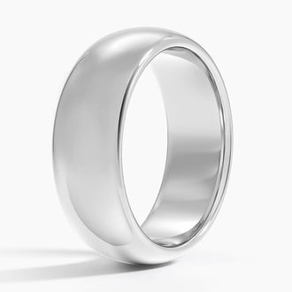 Heavyweight 7mm Wedding Ring in Platinum