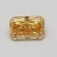 0.64 Ct. Fancy Vivid Orangy Yellow Radiant Lab Grown Diamond