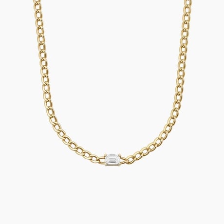 Lab Diamond Curb Chain