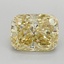 0.89 Ct. Fancy Yellow Cushion Lab Grown Diamond