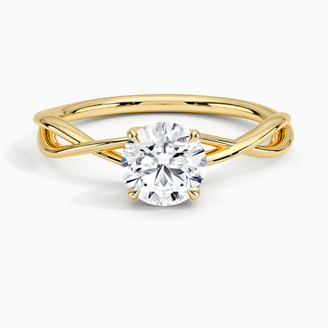 Alya Twist Solitaire Ring - Brilliant Earth