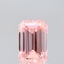 0.99 Ct. Fancy Vivid Pink Emerald Lab Grown Diamond