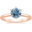 14K Rose Gold Esme 1.8mm Ring, smalltop view