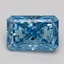 1.30 Ct. Fancy Vivid Blue Radiant Lab Grown Diamond