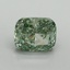 2.08 Ct. Fancy Vivid Pacific Green Cushion Lab Grown Diamond