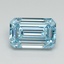 1.11 Ct. Fancy Vivid Blue Emerald Lab Grown Diamond