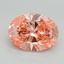 1.70 Ct. Fancy Vivid Pink Oval Lab Grown Diamond