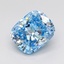 1.84 Ct. Fancy Vivid Blue Cushion Lab Grown Diamond