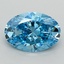 1.82 Ct. Fancy Vivid  Blue Oval Lab Grown Diamond