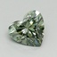 1.16 Ct. Fancy Vivid Green Heart Lab Grown Diamond