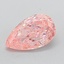 1.58 Ct. Fancy Vivid  Pink Pear Lab Grown Diamond