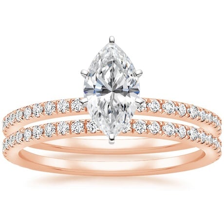 14K Rose Gold Luxe Ballad Bridal Set (1/2 ct. tw.)