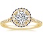 18K Yellow Gold Circa Diamond Ring with Sapphire Accents (1/3 ct. tw.), smalltop view