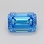 2.81 Ct. Fancy Vivid Blue Emerald Lab Grown Diamond