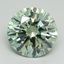 3.17 Ct. Fancy Vivid Green Round Lab Grown Diamond