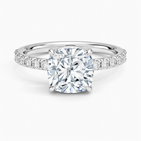 Platinum Dara Low-Profile Diamond Ring