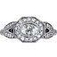 Custom Split Shank Halo with Oval Diamond