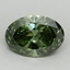 1.95 Ct. Fancy Vivid Green Oval Lab Grown Diamond