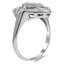The Pahana Ring, smalltop view on a hand