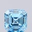 2.06 Ct. Fancy Vivid  Blue Asscher Lab Grown Diamond