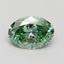 3.00 Ct. Fancy Vivid Green Oval Lab Grown Diamond