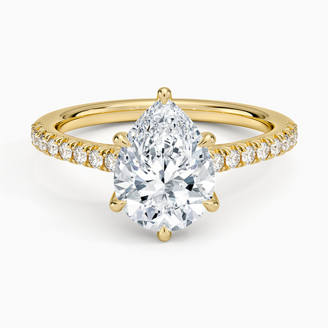 18K Yellow Gold Delicate Sienna Diamond Ring
