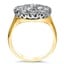 Antique Inspired Cluster Ring, smallside view