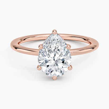 14K Rose Gold Gwen Perfect Fit Solitaire Ring