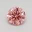 0.51 Ct. Fancy Vivid Pink Round Lab Grown Diamond