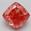 6.67 Ct. Fancy Vivid Pink Cushion Lab Grown Diamond