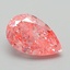 1.34 Ct. Fancy Vivid Pink Pear Lab Grown Diamond