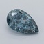 1.03 Ct. Fancy Vivid  Blue Pear Lab Grown Diamond