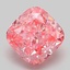 2.06 Ct. Fancy Vivid Pink Cushion Lab Grown Diamond