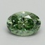 0.83 Ct. Fancy Vivid Pacific Green Oval Lab Grown Diamond