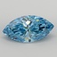 7.05 Ct. Fancy Vivid  Blue Marquise Lab Grown Diamond